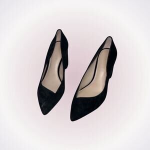 1.State Black Asymmetric Pointed Toe Block Heel | Sz 8